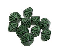 Dés de Jeu de Table D10, 10 pièces, Kit d ' Amoureux de Plateau en Acrylique Multi-facettes pour Cadeaux de fête