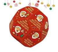 Dés de jeu Exchange Party | Dés en rouleau de Noël pour échange de Père Noël | Cadeaux de vacances pour femmes, adultes, garçons, activités, fêtes de famille