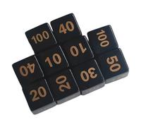 Dés De Jeu Multi-Faces en Acrylique Unique Rôle À Ronds Table À 6 Faces Surfaces Lisses 10 Pièces