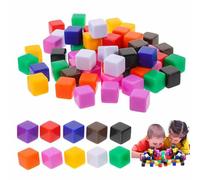 Dés de Jeux à DIY - Set de 60 Dés de 16mm Multicolores en Acrylique avec Sac de Rangement, Idéal pour Perudo, Qwixx, Las Vegas Jeu de Société
