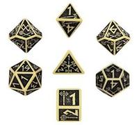 Q-Workshop – Dés de jeu des Nains – Beige et noir