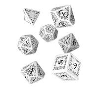 Dés de jeux blanche & noir Elfiques