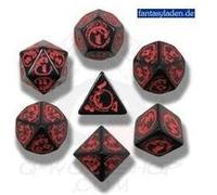 DÉS DE JEUX NOIR & ROUGE DE DRAGONS G