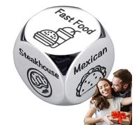 Dés de Nuit de Date, dîner de dés de Nuit, décisions de dés de Nuit de Rendez-Vous pour Couples | Cubes Alimentaires Portables, Cubes de décision pour Les Couples, Saint-Valentin, Noël