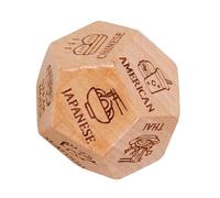 Dés de nuit de rendez-vous pour couple - Dés en bois pour couple - Dés de décision drôles de date de nuit - dés de dîner, cubes de nourriture - dés de rencontre pour anniversaire, Saint-Valentin, bas