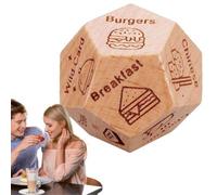 Dés de nuit pour couples - Jeu de dés de décision romantique, jeu de cubes alimentaires, idées amusantes pour lui et elle, cadeaux de Saint-Valentin parfaits pour petit ami, petite amie, mari, épouse