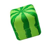 Dés de pastèque carrés amusants avec coins arrondis - Jeu portable à 6 visages - Décoration de bureau - Pastèque carrée