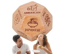 Dés de rencontre pour couple - 3 x 3 x 3 cm en bois, dés décideurs de dîner, accessoire de soirée de jeu | Parfait pour un rendez-vous galant, un anniversaire, Noël, la Saint-Valentin, les jeux de