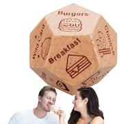 Dés de rendez-vous nocturnes : dés amusants pour décider du dîner pour les amateurs de nourriture | Cadeau réutilisable pour anniversaire, Noël, Halloween, la Saint-Valentin et un anniversaire de