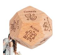 Dés de rendez-vous nocturnes pour couples - Dés de rendez-vous pour couple | dés de décision de rendez-vous nocturnes | dés de décision alimentaire | Dés à dîner | Dés de rendez-vous en bois pour