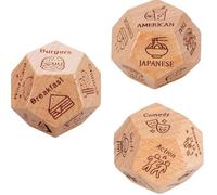 Dés De Rendez-Vous Romantique - Dés De Décision De Film en Bois, Cadeau De Couple pour Lui, Elle, Décideur Dîner, Anniversaire, Saint-Valentin pour Mari, Femme, Petit Ami, Petite Amie, Femme,