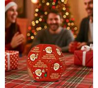 Dés d'échange de cadeaux de Noël à 12 faces - Jeu de dés hilarant pour échange de cadeaux de Noël, cadeaux familiaux, cadeaux pour hommes et femmes, cadeaux d'anniversaire pour fêtes de fin d'année (1