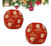 Dés d'échange de cadeaux de Père Noël, dés de jeu de 12 côtés, jeu d'éléphant blanc, fournitures de décoration de fête pour fête de famille, anniversaire, rassemblement festif