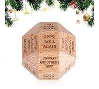 Dés d'échange de cadeaux de Père Noël, jeu familial, jeu de dés hilarant pour homme et femme, cadeau pour Noël, fête et soirée de famille, cadeau d'éléphant blanc