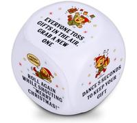 Dés d'échange de cadeaux de Père Noël pour femmes, hommes, cadeaux d'échange pour femmes, hommes, jeu de famille, cadeau d'éléphant blanc, jeu de dés en mousse, jeux de fête de Noël, cadeaux pour