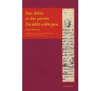 Des délits et des peines : Edition bilingue français-italien