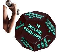 Dés d'exercice - Cube amusant à 12 faces, petit équipement de cube d'entraînement, jeu de dés d'entraînement en salle de sport, outil de défi d'activité physique | Pour les femmes hommes athlètes squa