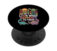 des Dinosaures Amusants n'ont Pas lu Look What Happened PopSockets PopGrip Adhésif
