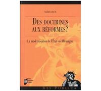 Des Doctrines Aux Réformes ? - La Modernisation De L'etat En Allemagne
