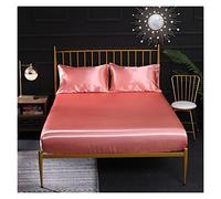des draps de lit, Drap-Housse en Soie émulation Multicolore for lit Queen Size et King Size(9,99x190x35cm 1 pcs)