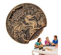 Dés du dragon, dés de jeu de rôle | Dés de pièces décoratives tout en 1 | Fournitures de fête de Noël Jeu de Spinner en métal Jeu roulant pour femmes et hommes