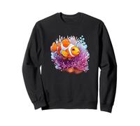 Des eaux tropicales avec un look de poisson-clown heureux Sweatshirt