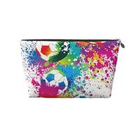 des éclaboussures colorées Partout sur Le Football, Trousse de Toilette Trousse de Maquillage Sac à cosmétiques Trousse de Toilette de Voyage Portable