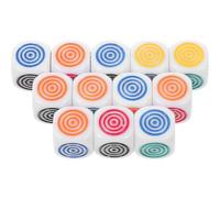 Dés éducatifs, dés de cercle d'enseignement des couleurs - Cubes pédagogiques éducatifs ronds colorés | Améliorez la reconnaissance des couleurs, 12 jouets d'apprentissage pour le divertissement et l'