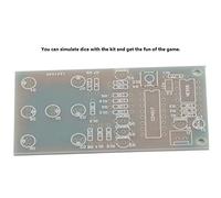 Dés électroniques en métal, Kit de dés électroniques, Circuit 7 LED bricolage pour le remplacement de jeu de production électronique amusant remplacer les vrais dés