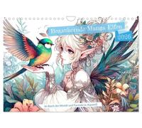 Des elfes enchanteurs de manga, Version française (Calendrier mural 2026 DIN A4 portrait), Calendrier CALVENDO mensuel