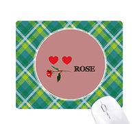 des émotions comme rose red. réseaux verte grille pixel tapis de souris