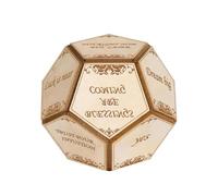 Dés en Bois À 12 Faces avec Symboles Astrologiques Roulement en Douceur pour Le Jeu Éducatif Et Les Événements Sociaux Dés De Jeu Astrologiques À Collectionner