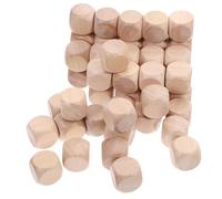 Dés en Bois Vierges pour Garçon Fille 50 Pièces Cube Inachevé | Bois Khaki, Stickers et Peinture Acrylique, pour Jeux Diy, Fêtes D’garçon Fille, Ateliers Scolaires