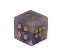 Dés en cristal naturel à six faces - Jeux de table - Coins ronds - Accessoires de jeu de société - Accessoires de table pour jeux de rôle