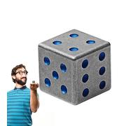 Dés en de Titane - Standard 14 mm Cubes de Jeu à Six côtés, dés interactifs métalliques | Jouets éducatifs pour Les mathématiques, Les Jeux familiaux, Les, Les Adultes, Les Jeux de