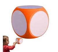 Dés en écriture - PE 10 x 10 x 10 cm | Dés effaçables Dés Divertissement | Jeu de dés amusant pour fêtes, activités d'apprentissage et soirées de jeux familiaux