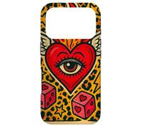 Dés en Forme de cœur ailé Flamboyant pour Tatouage, Art esthétique Coque pour iPhone 17 Pro