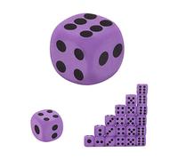 Dés en Mousse Dés géants Dés Souples Grands dés en Mousse EVA 3 pièces Jeu dés numéro dés Couleur Mot EVA Tamis Jouets pour enfan-TS 3.8x3.8x3.8cm