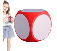 Dés en mousse - Grand cube vierge, bloc effaçable à sec | Débutions à usage multiple pour enseignants et étudiants, idéal pour les jeux de société, les exercices d'écriture, les activités de t