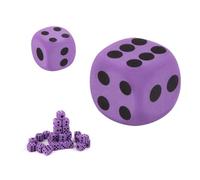 Dés en Mousse - Grands dés pour | Déss Portables géants spécialisés | Grands Blocs carrés colorés Assortis réutilisables | Déss colorés légers de Point de Mousse pour des événements de Groupe