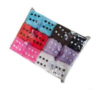 Dés en Peluche Douce 6pcs pour accessoire Auto Dés en Peluche(6 colors.)