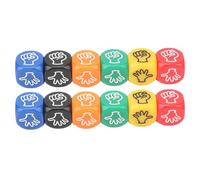 Dés en pierre, papier et ciseaux - 12 dés de jeu de devinettes avec doigts | petits dés pour jeux de société, jeu de dés de fête, jeu de 12, jeu de dés pour deviner les doigts, jeu