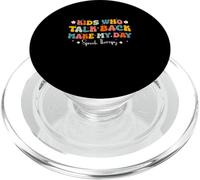 des Enfants pathologistes Qui me rétorquent Make My Day Speech Language PopSockets PopGrip pour MagSafe