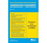 Des enjeux de la gouvernance au féminin: Revue internationale des sciences commerciales