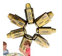 Dés - Ensemble polyédrique sphérique à Sept côtés, Plateau de Table avec géométrie Distinctive, Nouveau Jeu de rôle de Planche à Collectionner, Non conventionnel | pour Les soirées de Jeu et