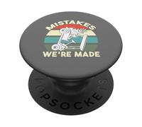 Des erreurs ont été faites chariot de golf amusant, vêtements de chariot de golf PopSockets PopGrip Adhésif