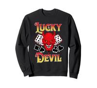 Dés et Cartes Rockabilly Retro Casino Lucky Devil Sweatshirt