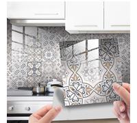 Des étiquettes de murs, Autocollants for carrelage de salle de bain et cuisine, multicolores, plusieurs tailles, 10 pièces(10 Pcs/20x20cm)