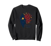 des étoiles dans Mes Yeux, des Rayures sur Mon Esprit Sweatshirt, Unisexe pour Adultes, Noir, XL