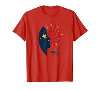 des étoiles dans Mes Yeux, des Rayures sur Mon Esprit T-Shirt, Homme, Rouge, 3XL